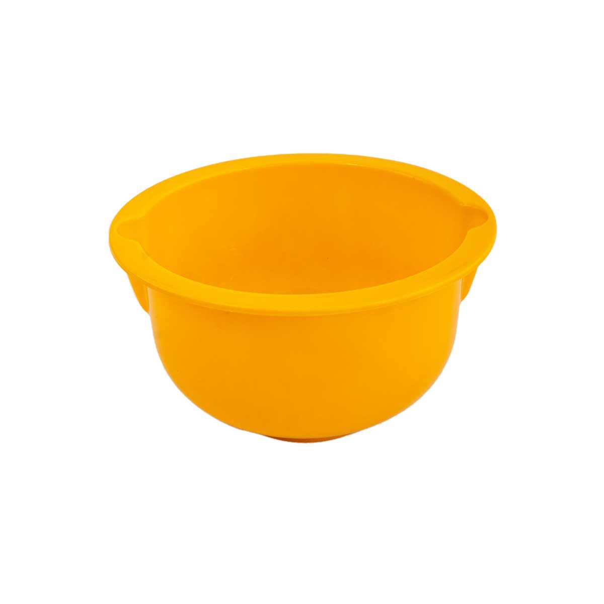 Bacia com vertedor amarela