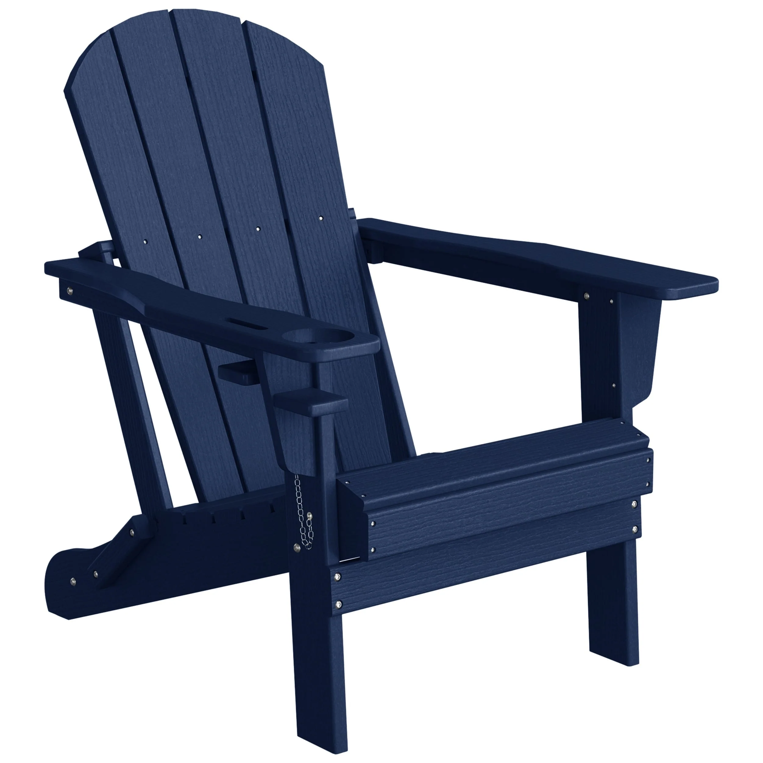 Polytrends Alvaro Outdoor Adirondack Chair with Cup Holder