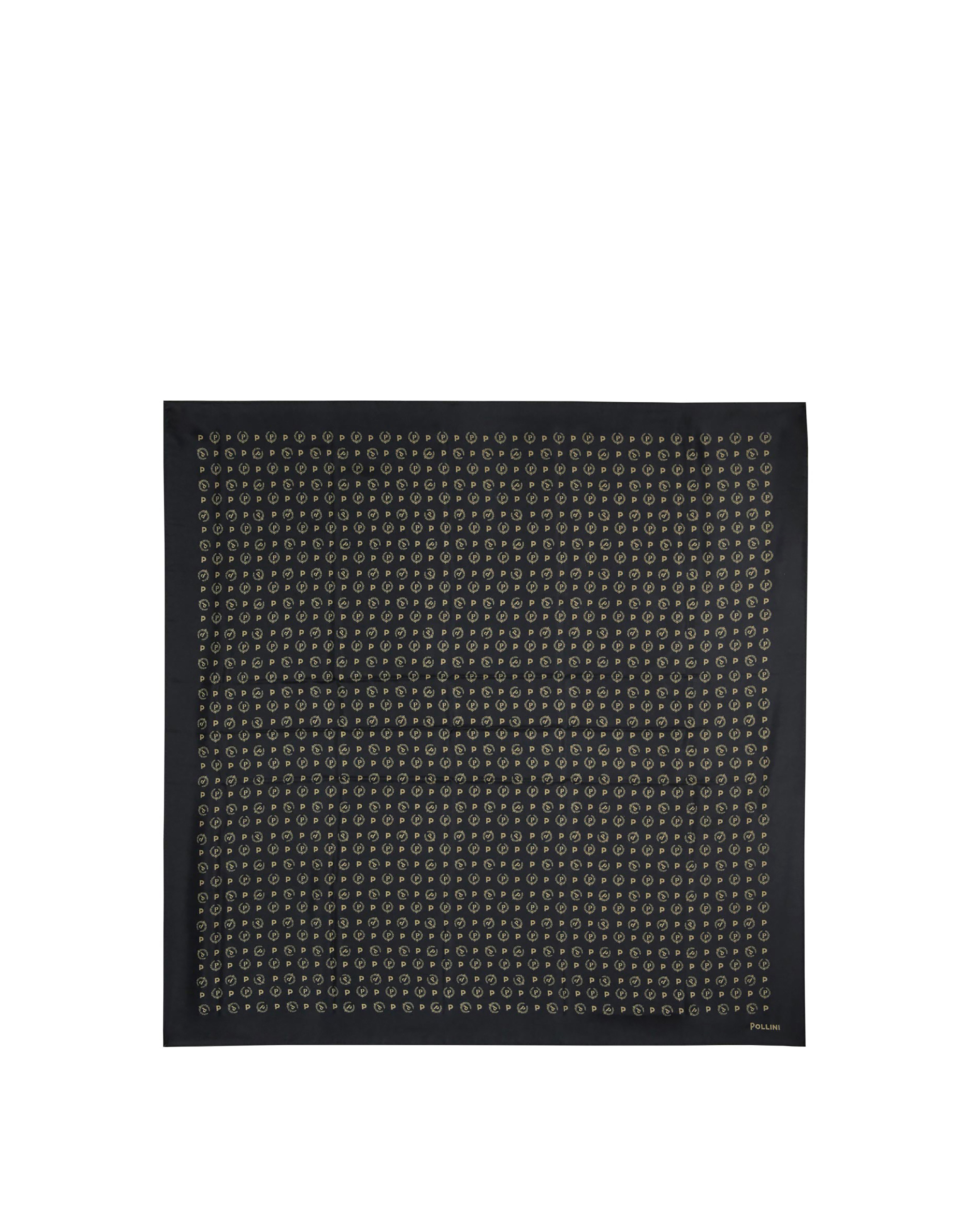 Foulard In Raso Heritage Logo Classic Nero/nero