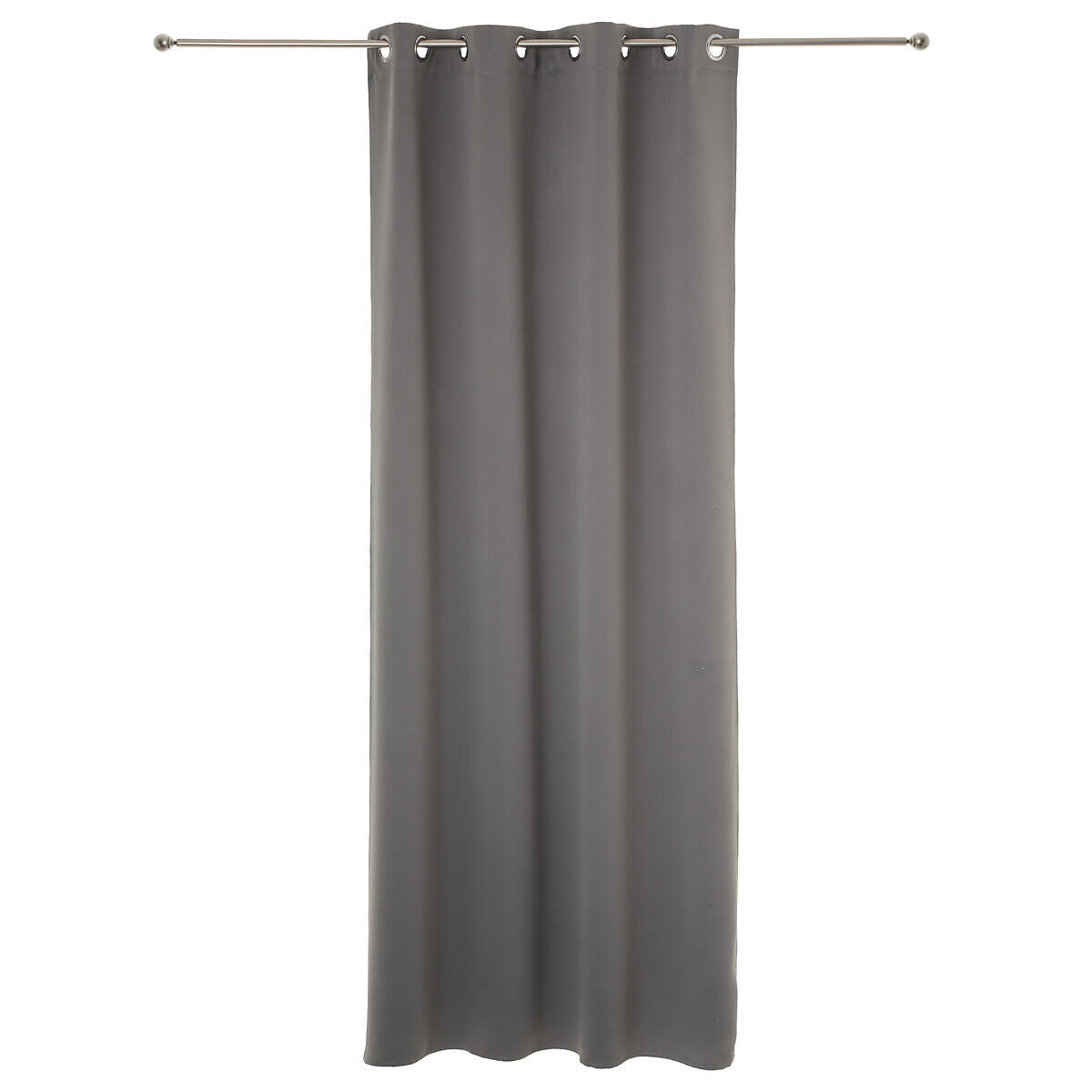 Conjunto de 2 cortinas blackout cinza 135x240cm