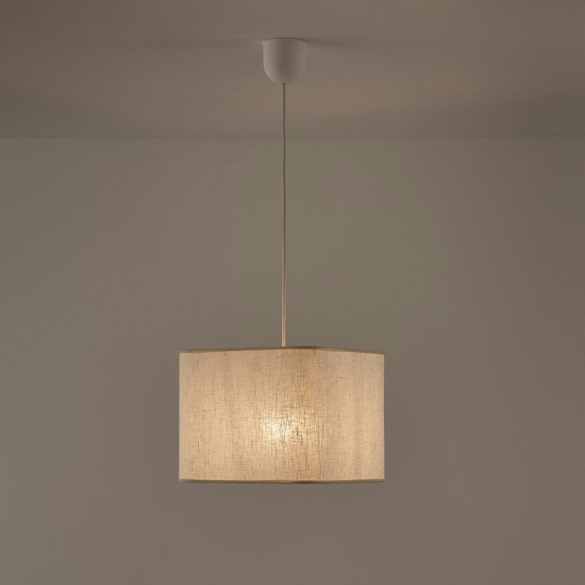 Suspension / Abat-jour en lin L25 cm, Thade