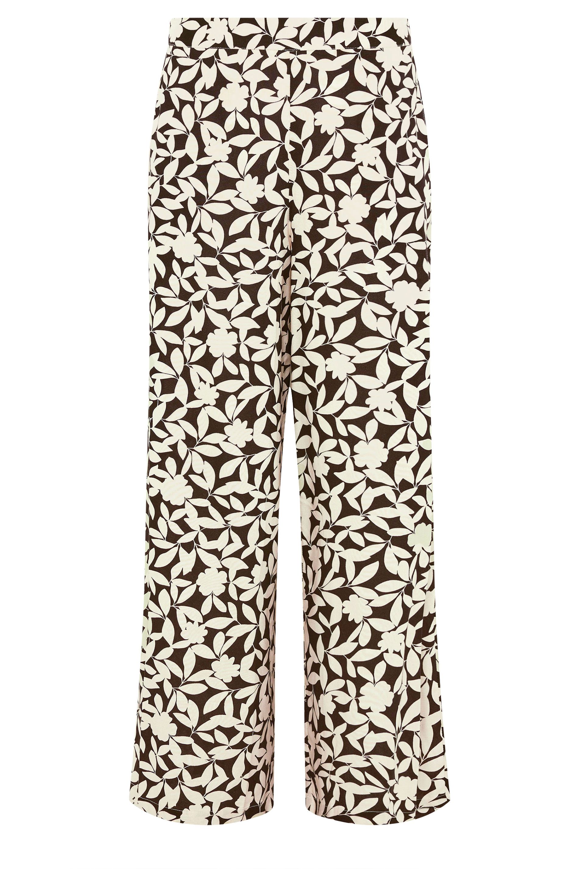 M&Co Printed Wide Leg Trousers