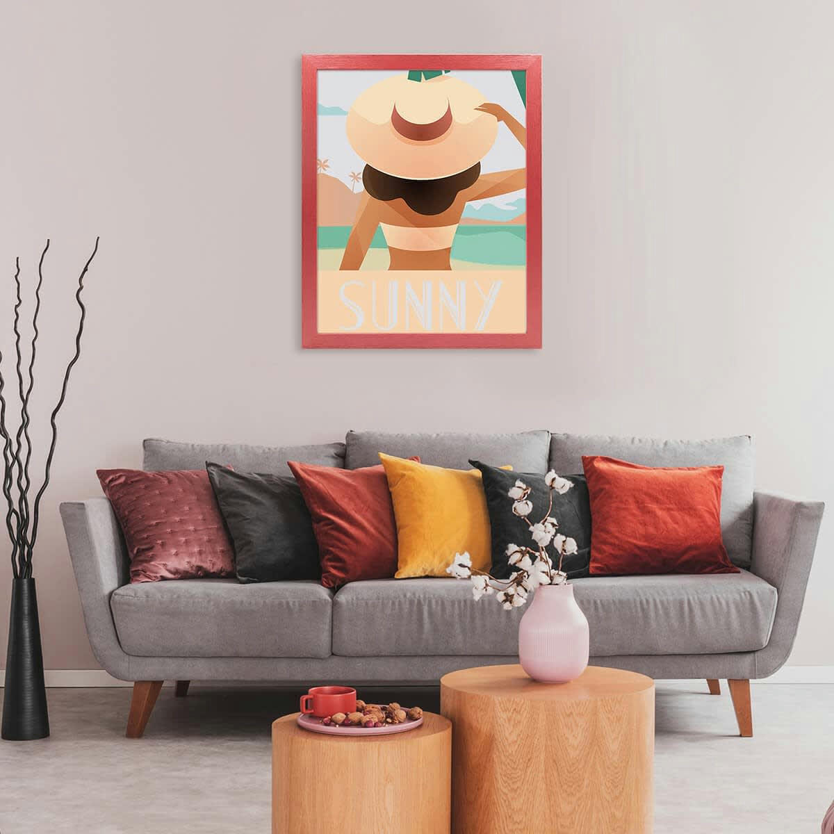 TUTTI FRUTTI - Cadre photo Tutti Frutti Cerise 50x70 cm bois reconstitué fsc