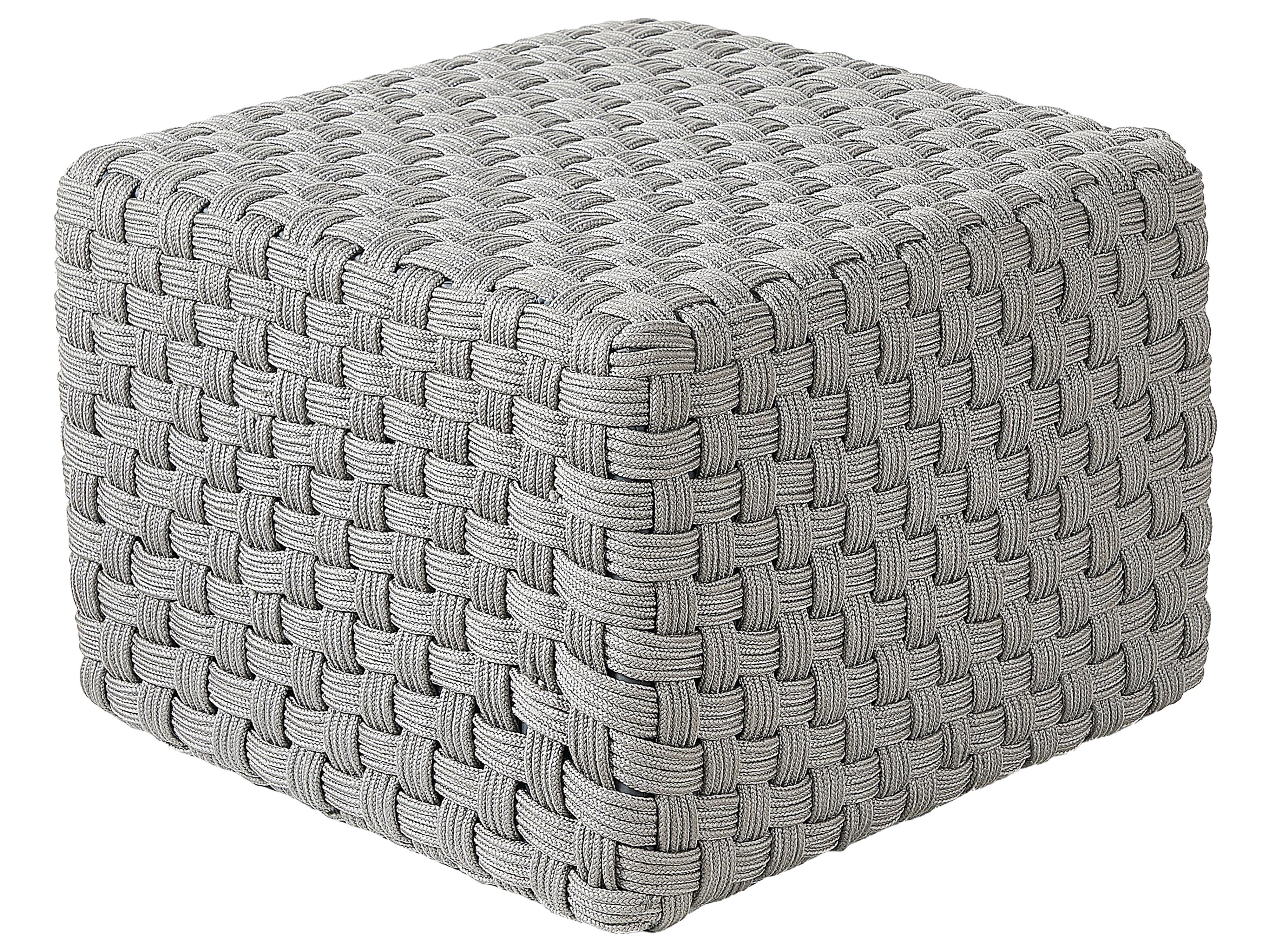 Pouffe NALLI Synthetic Material Grey