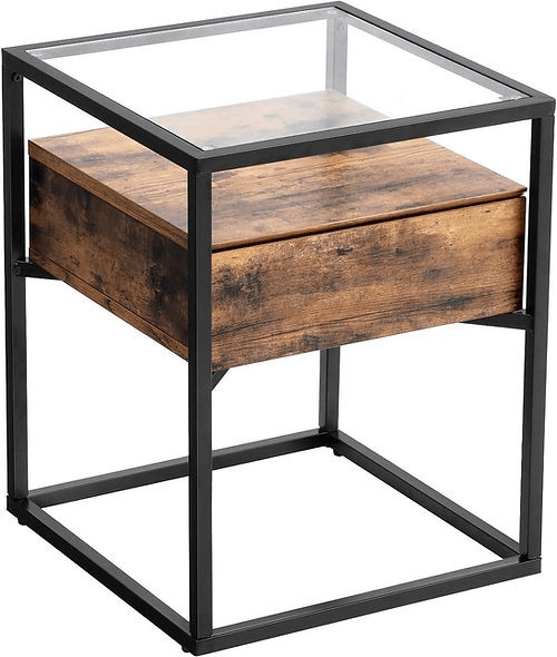 Furnilux Bijzettafel Drift - Glas - 43x43x54 cm