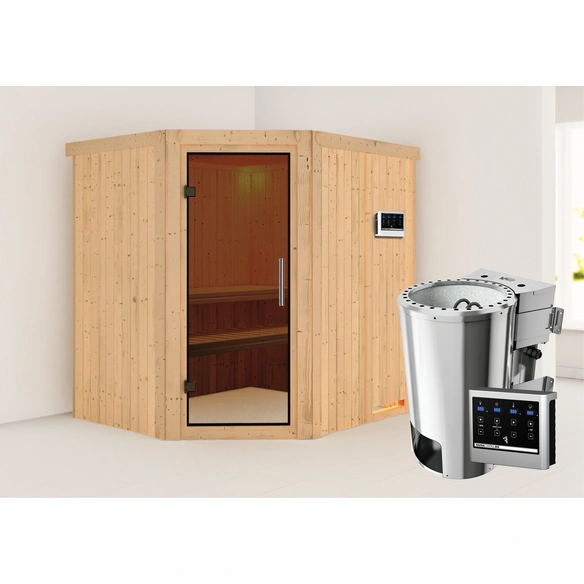 Sauna »Talsen«, inkl. 3.6 kW Saunaofen mit externer Steuerung, für 3 Personen