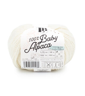 Lion Brand Baby Alpaca Natural 146yds Light Weight Yarn