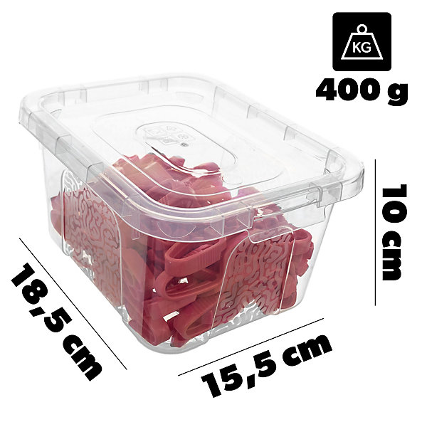 KADAX Pinces à Linge Pinces à Linge Grenouilles à Linge 50 pcs   Récipient