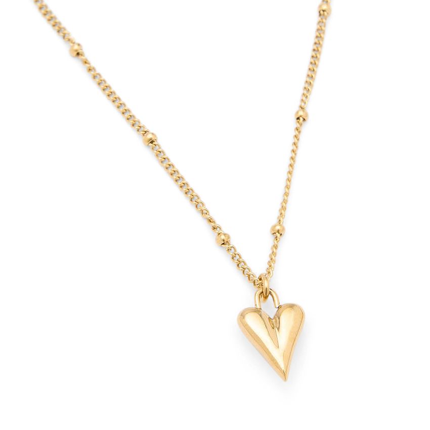 Manfield Gouden hartjes ketting