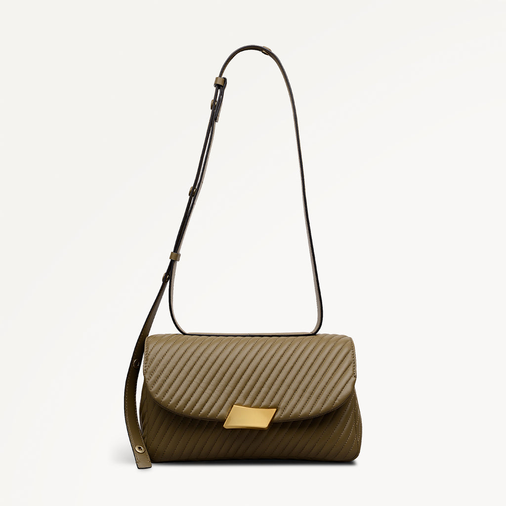 The Belsize - Quilt - Medium Flapover Cross Body
