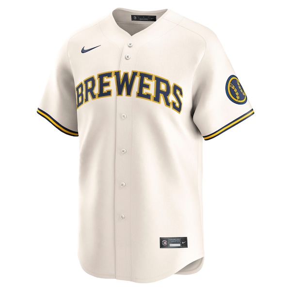 Milwaukee Brewers Nike Home Limited Jersey - Cream