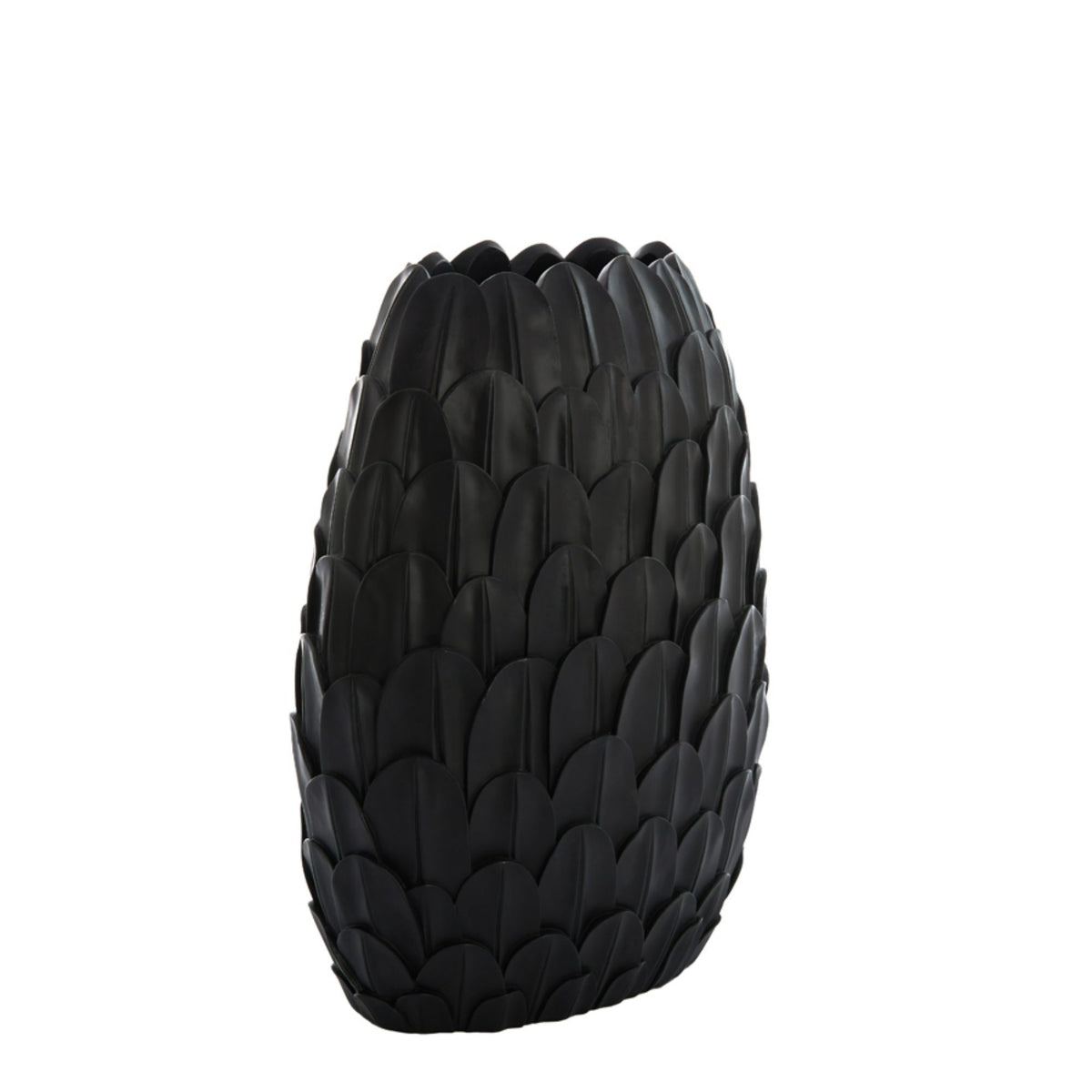 Light & Living vaas Feder - zwart - 37x23x50cm