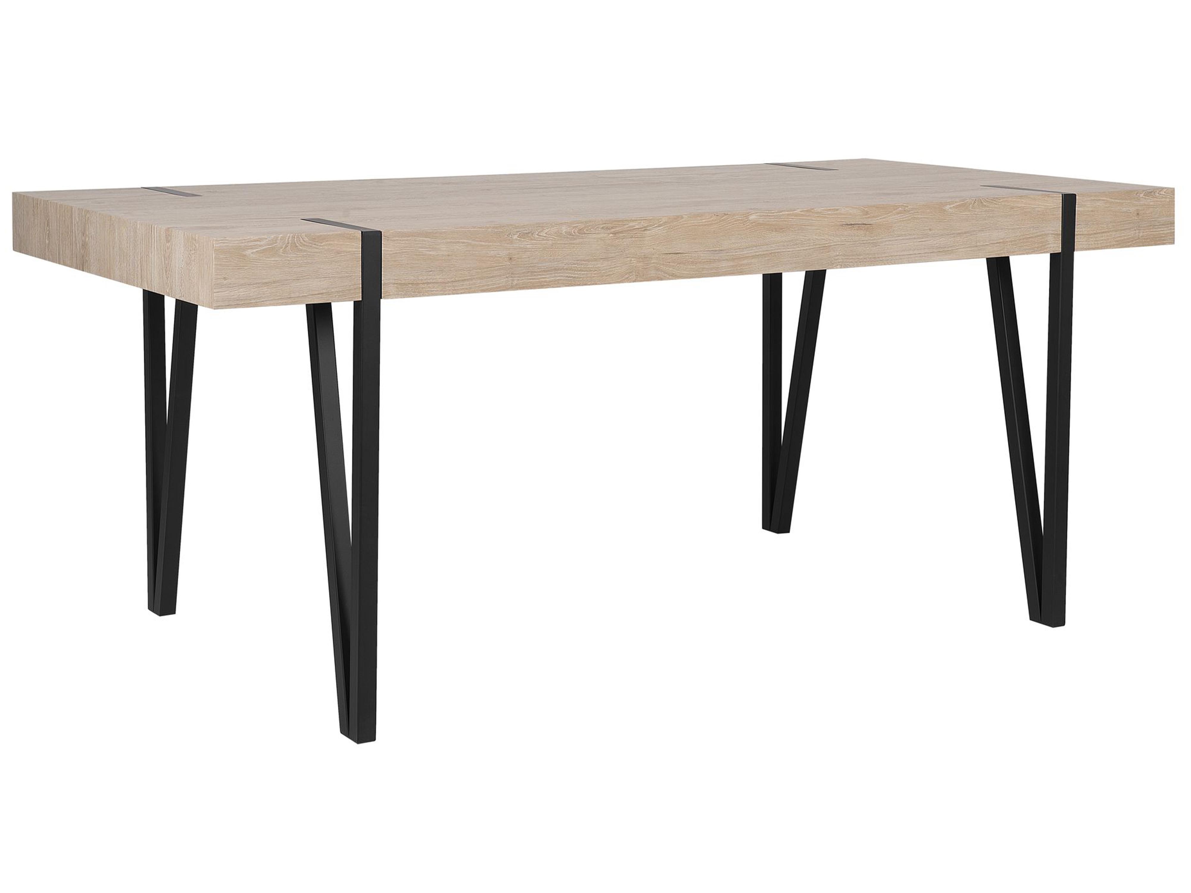 Dining Table ADENA Light Brown 150 cm 90 cm