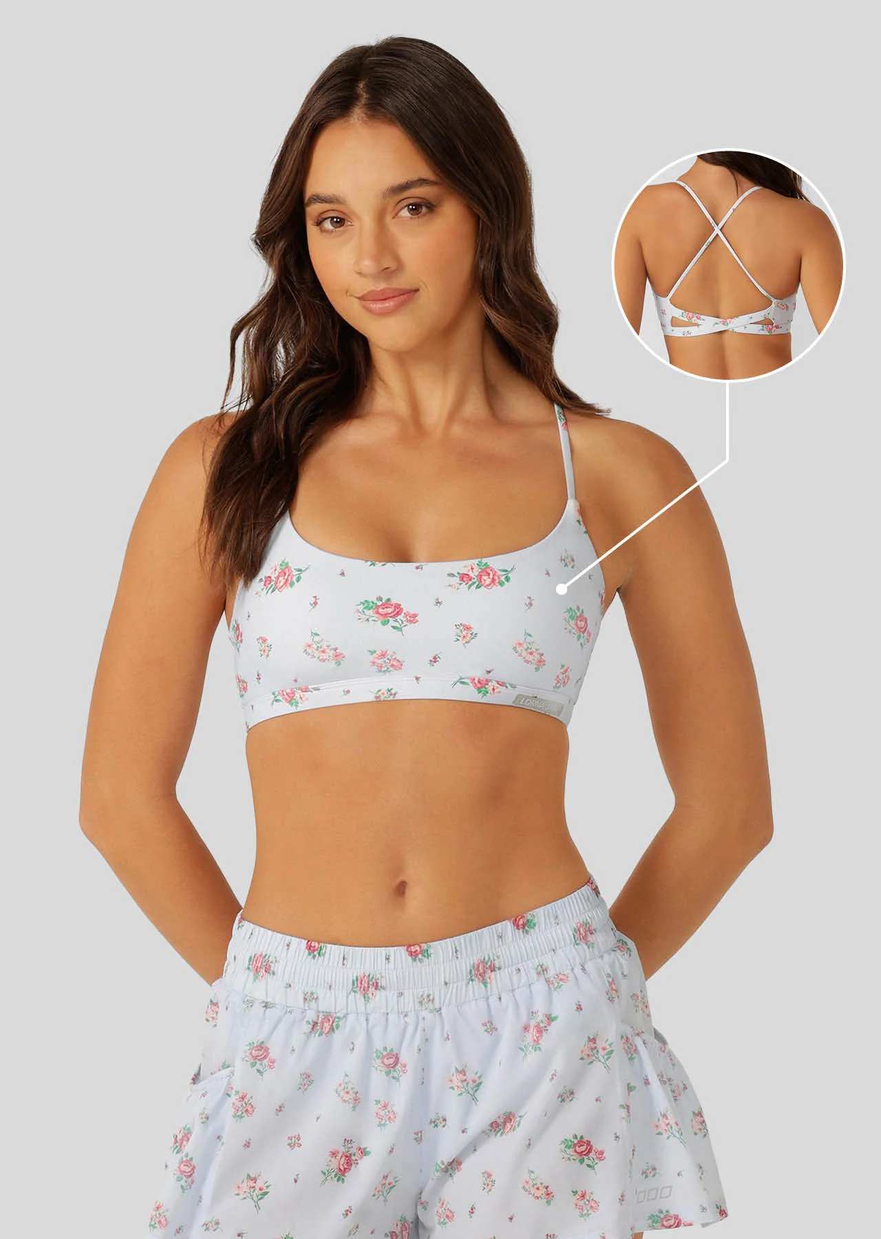 Blueberry Rose Sports Bra