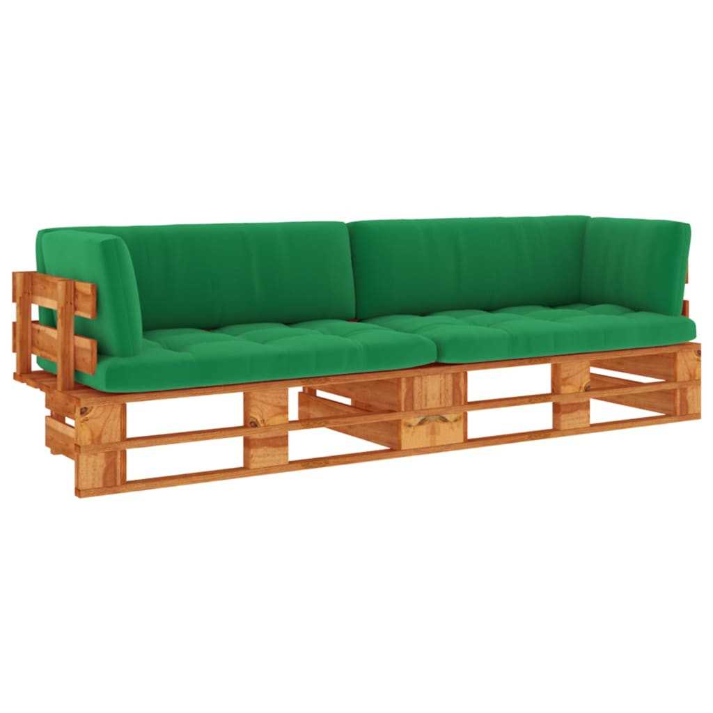 Sofa ogrodowa Brąz Drewno sosnowe Sofy 2-osobowe vidaXL