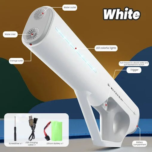 NNEOBA Super Powerful Automatic Water Gun Toy with LED Lights