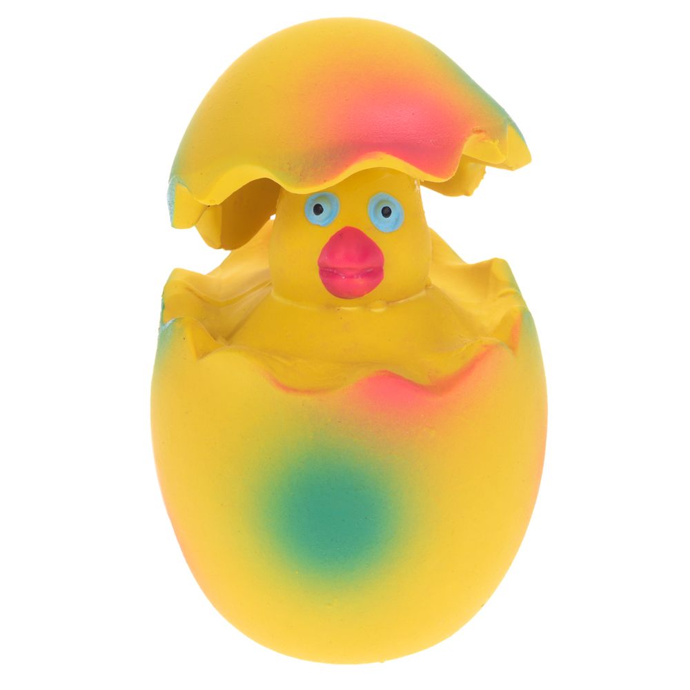 Latex Squeaker Egg with Chicken Surprise Dog Toy