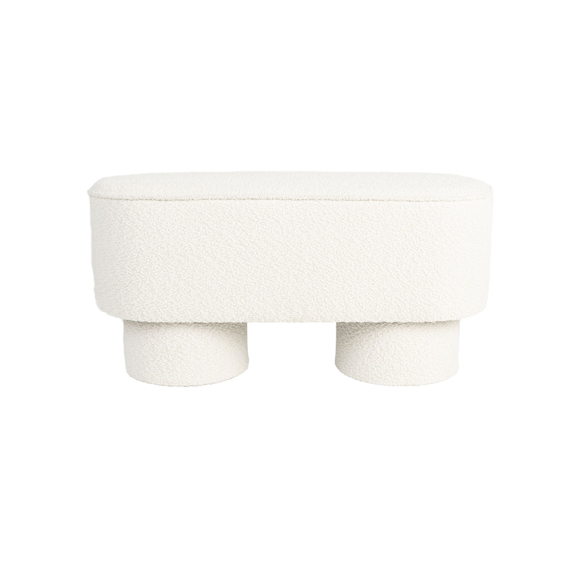Housecraft Living Marcos Bankje Bouclé Wit