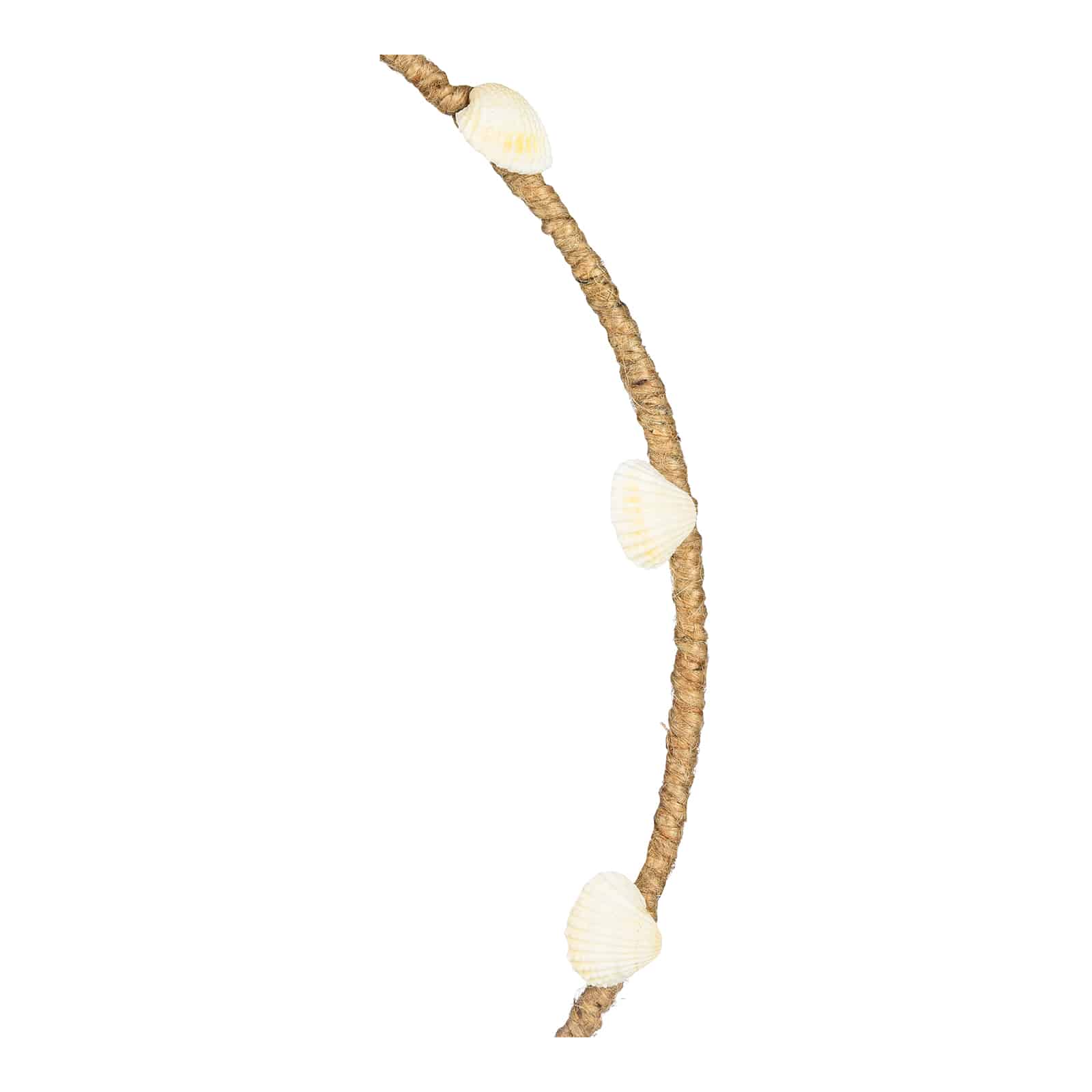 Deko-Anhänger Ring Shell Beige, ⌀ 30 cm, T 20 mm