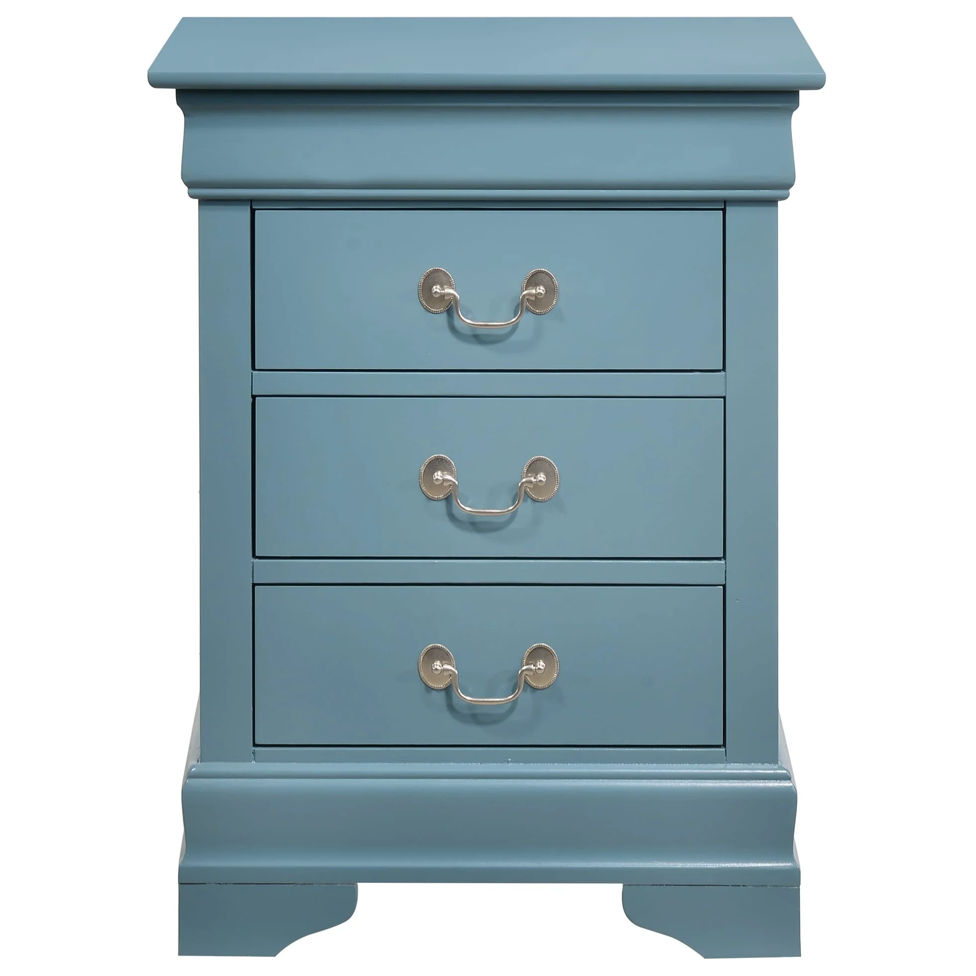 Louis Philippe 3-Drawer Nightstand (29 in. H x 21 in. W x 16 in. D)