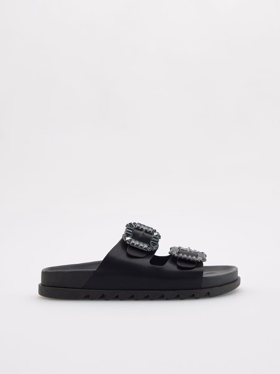 Sliders With Decorative Buckles