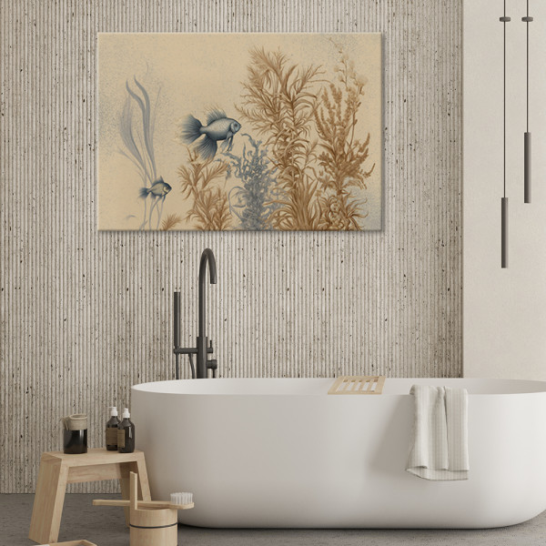 Feeby Obraz do salonu AI - Ryby i rośliny morskie 60x40