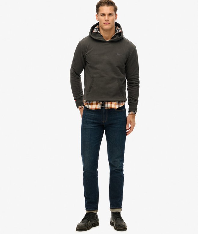 Essential Logo Half Brushed Hoodie