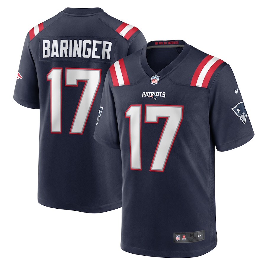 Bryce Baringer New England Patriots Nike Team Game Jersey -  Navy