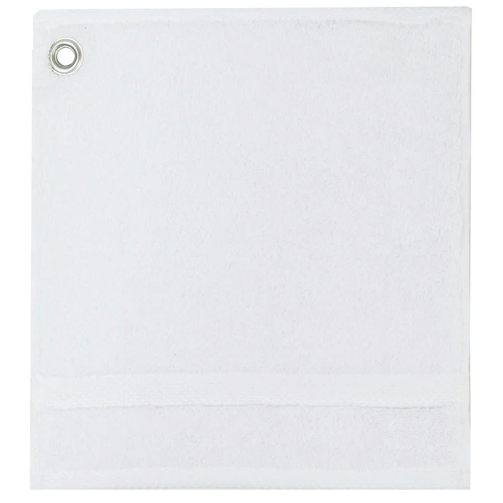 - Carre avec oeillet  pur coton bleu 30x30