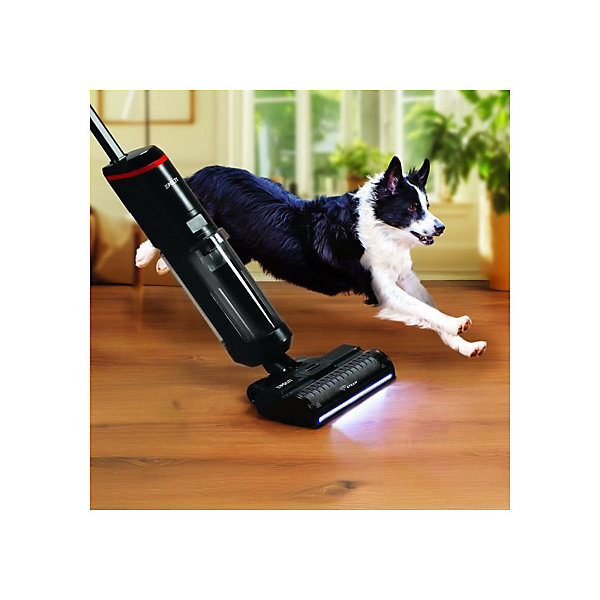 Aspirateur balai laveur vapeur sans fil - POLTI - RollySteam WD40C - 14000 Pa - 35 min - 0,6 L - Noir