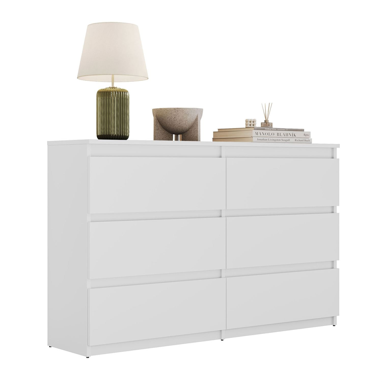 Nowoczesna komoda HANA M6, biały 120cm