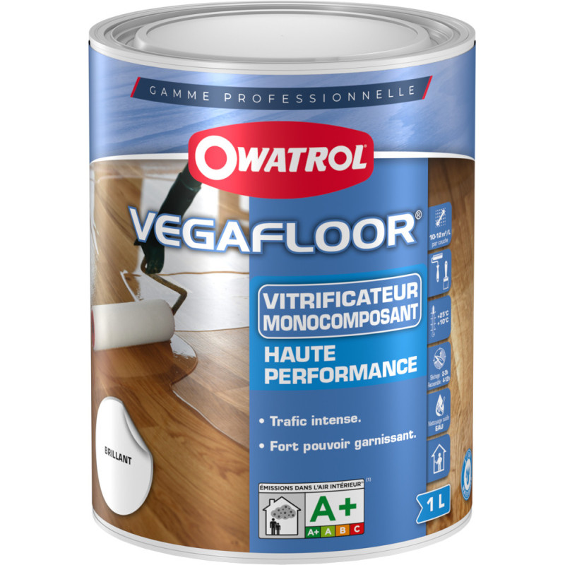 Vitrificateur pour parquet Vegafloor brillant 1 L OWATROL