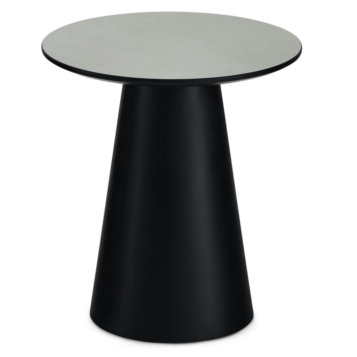 TANGO - Table basse ronde style scandinave gris