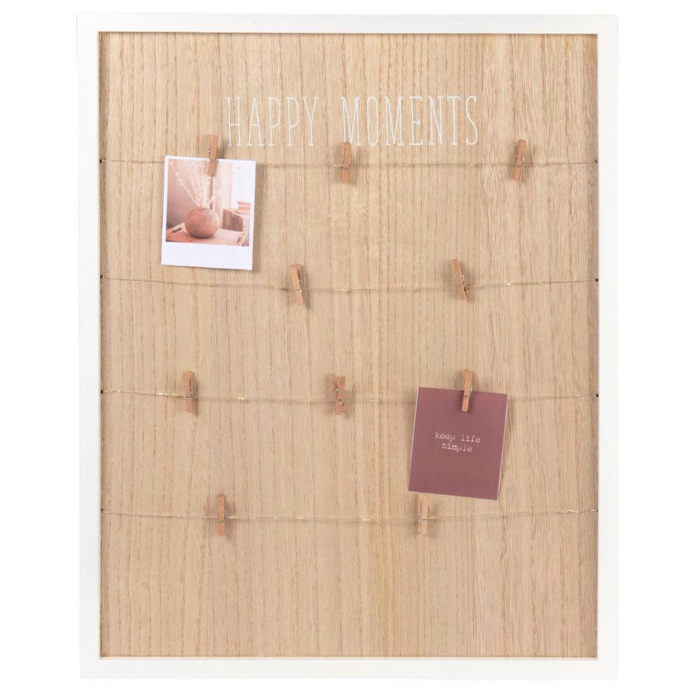 - Pêle-mêle lumineux en pin 40x50