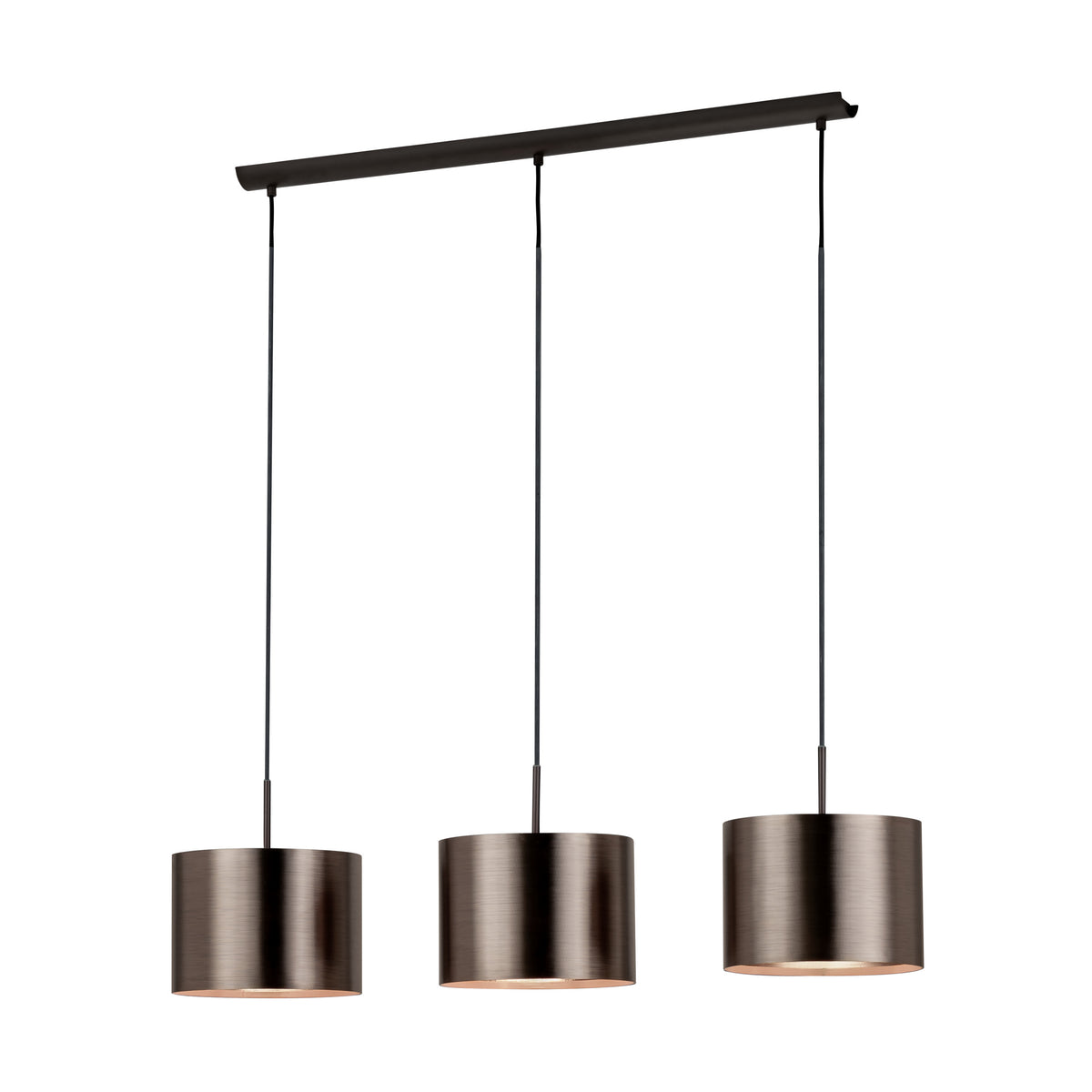 Stars of Light hanglamp Saganto 1 - 3-lichts - e27 - bruin/koperkleurig