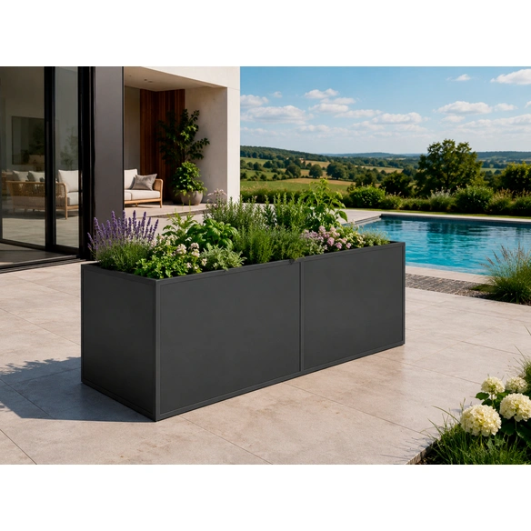 Hochbeet, BxHxL: 205 x 77 x 91 cm, Aluminium