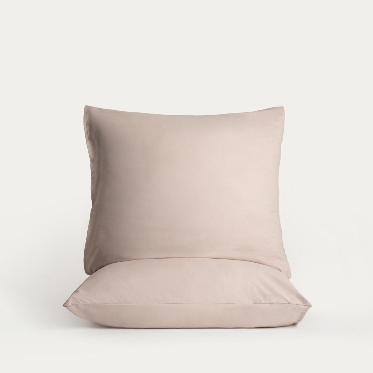 Zestaw dwóch poszewek MAISY z mikrofibry beżowych 2*50x60 cm