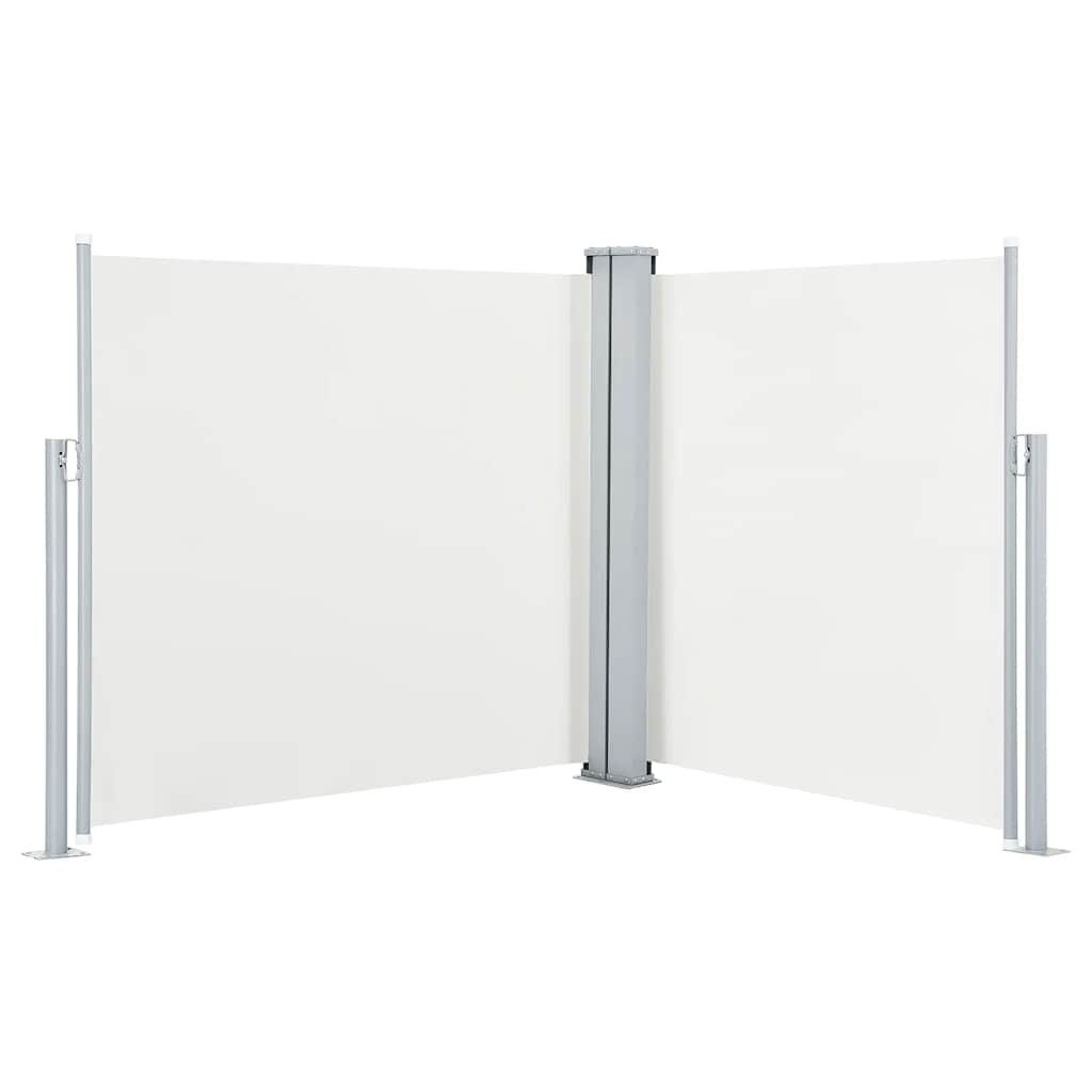 Markiza Boczna Tarasowa Balkonowa Kremowa Zwijana Ogrodowa 120 x 600 cm