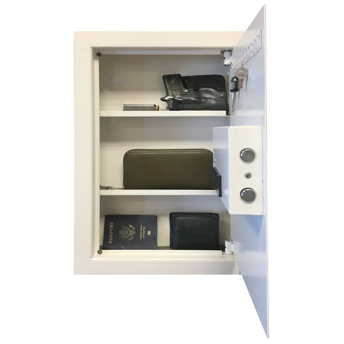 Wall Safe with Electronic Lock - Beige