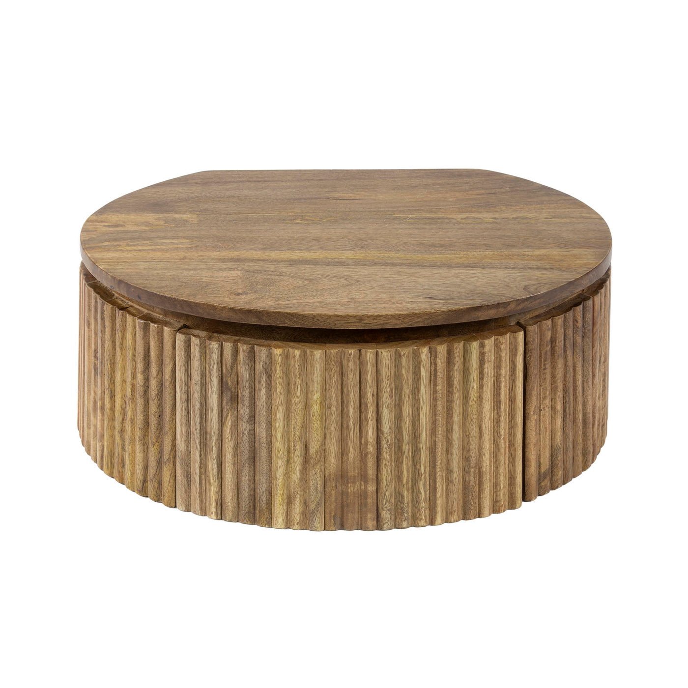 Giga Meubel Zwevend Nachtkastje Wave - Hout - 50x35x20cm