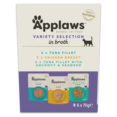 Applaws Pouches with Broth 6 x 70g