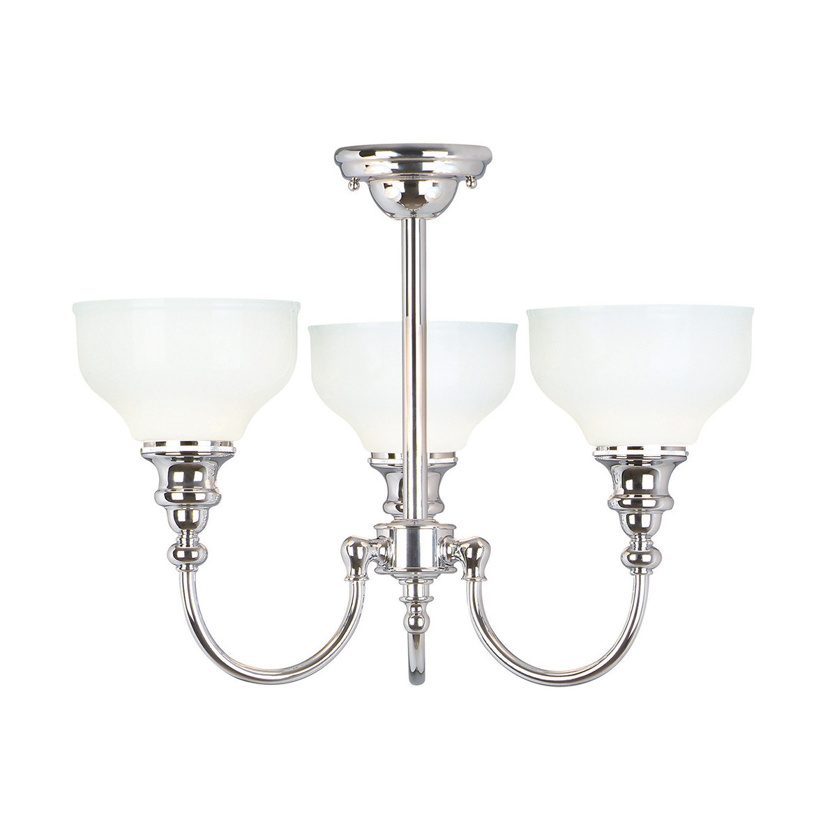Lampa wisząca polerowany chrom Cheadle 3xG9x3W wym: 41x45x45 cm Elstead