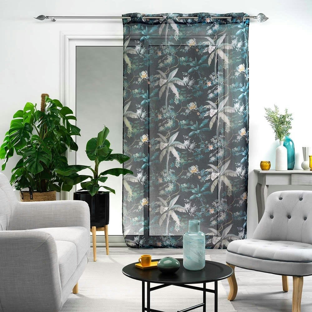 FABULOUS - Voilage à oeillets bleu 140x240cm