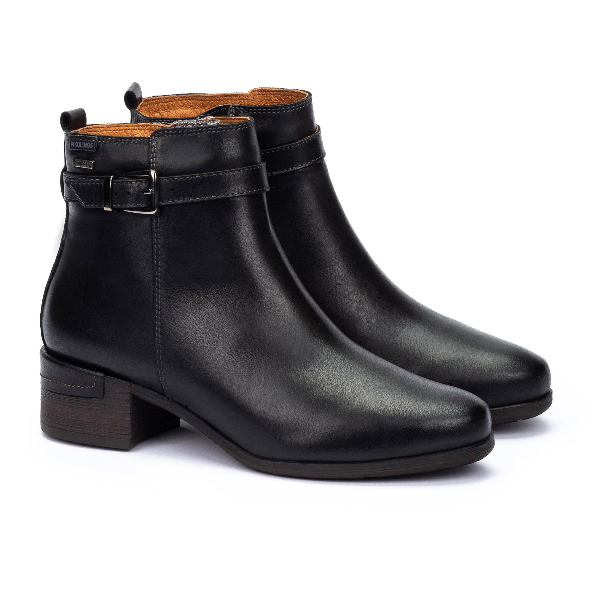 MALAGA - Botines de tacón con tecnología waterproof para mujer.