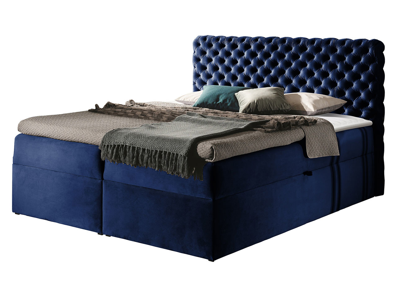Łóżko kontynentalne Chesterfield 140x200