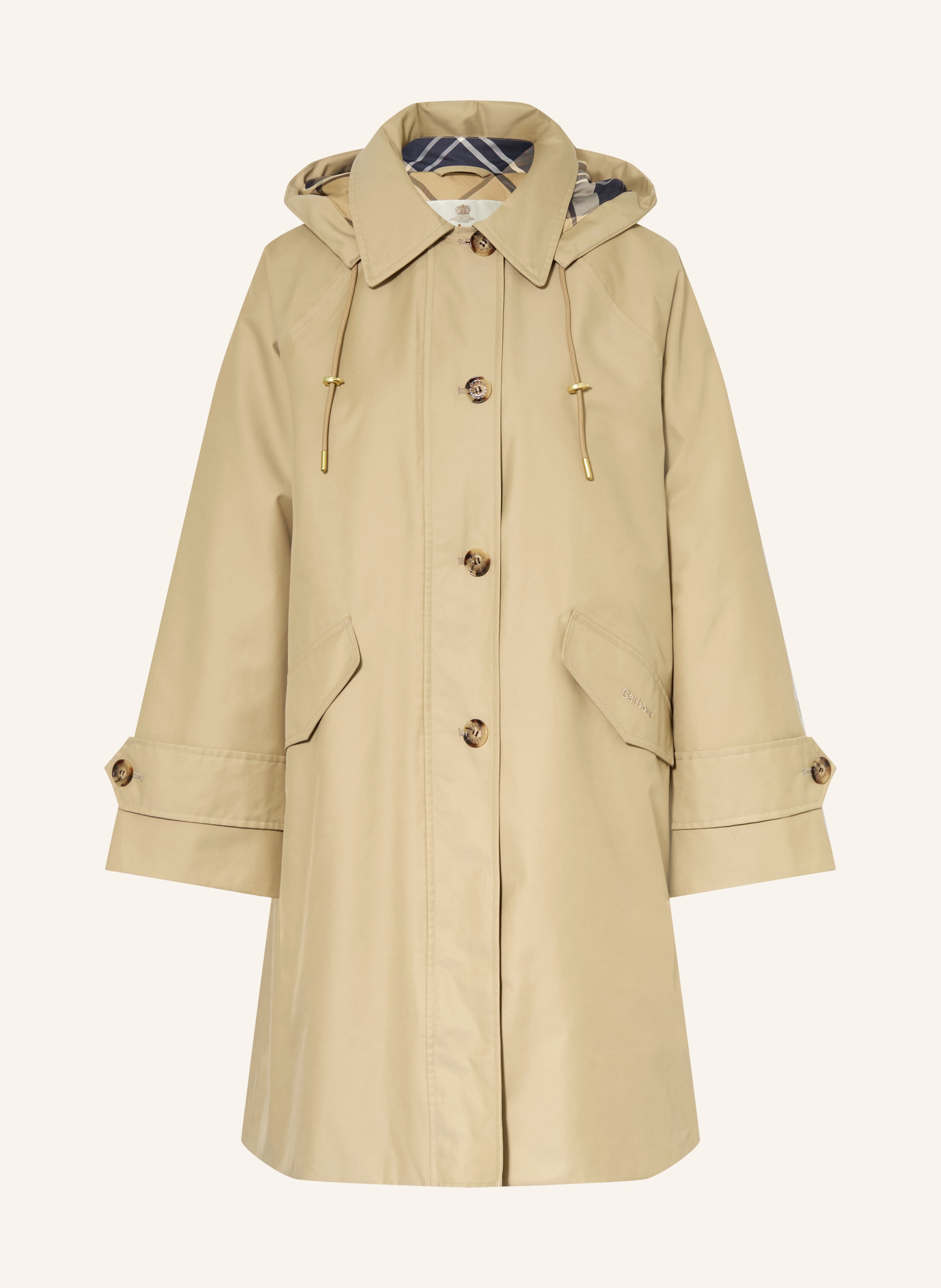 Barbour Mantel HARLEIGH mit abnehmbarer Kapuze