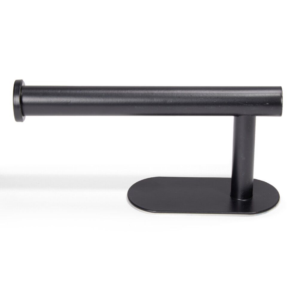 Support papier WC dérouleur métal noir