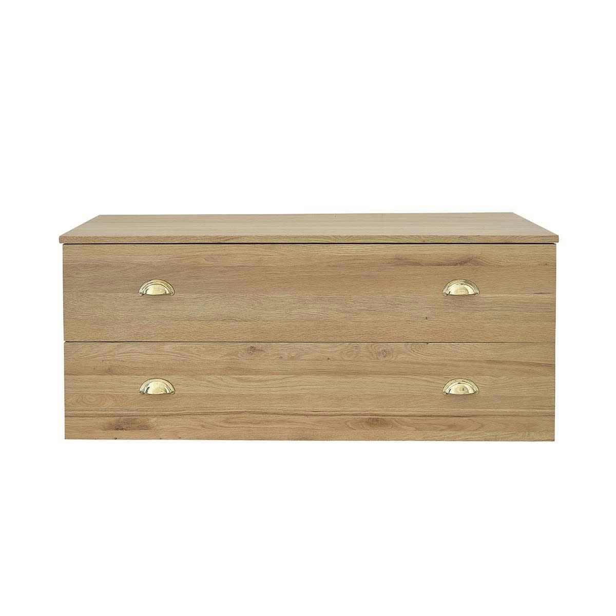 MILAN - Meuble double vasque en chêne massif 120 cm