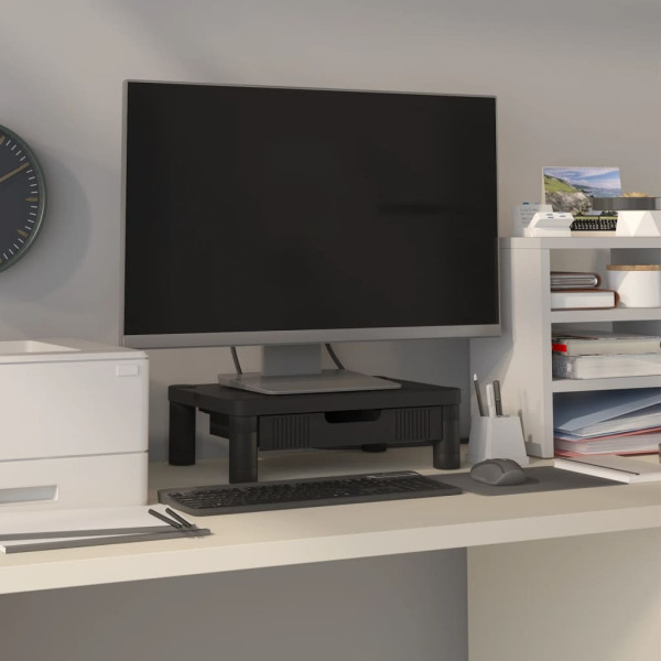 Podstawka pod monitor czarna 43x30.5x13 cm