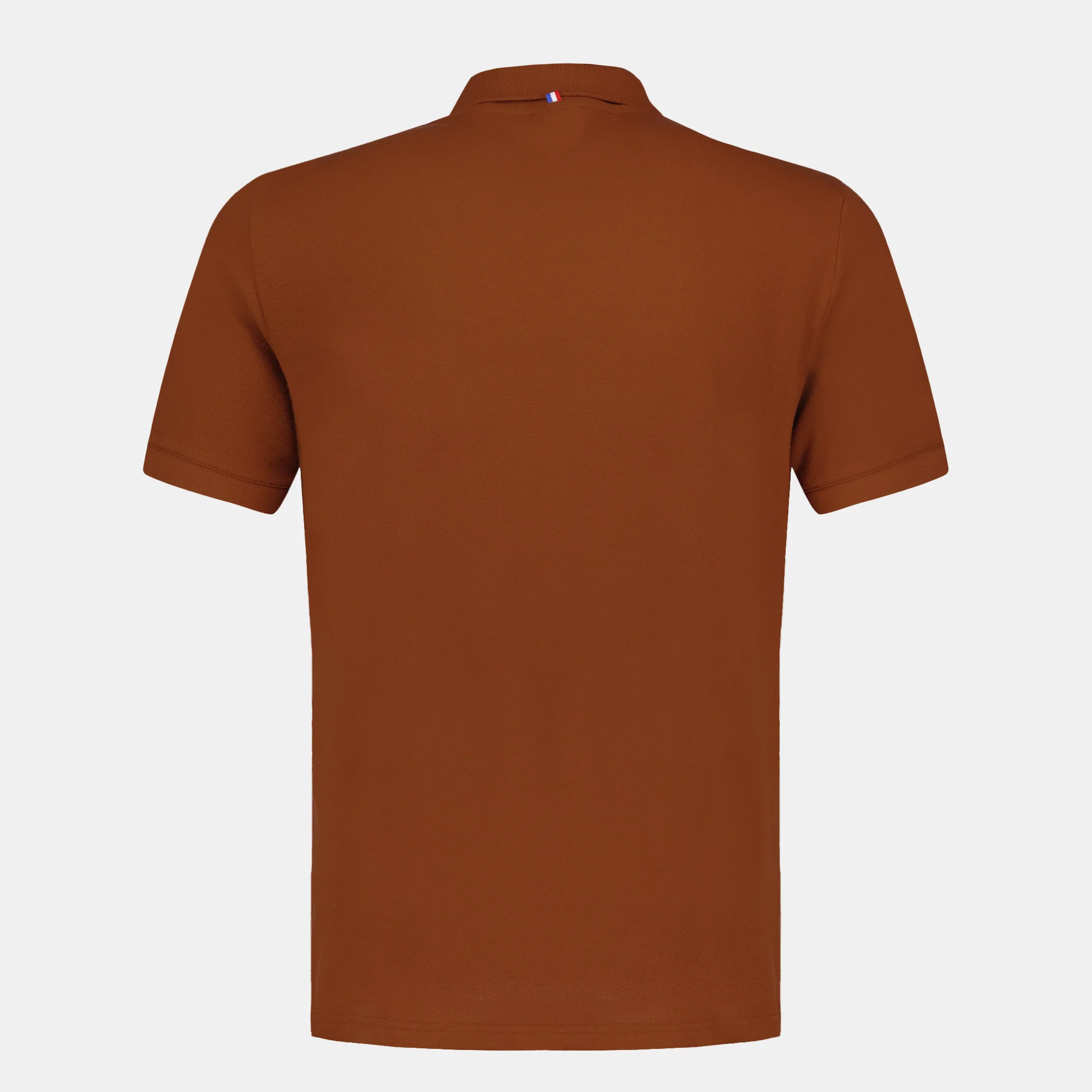 Polo Essentiel effet piqué en jersey de coton avec logo bordé ton sur ton